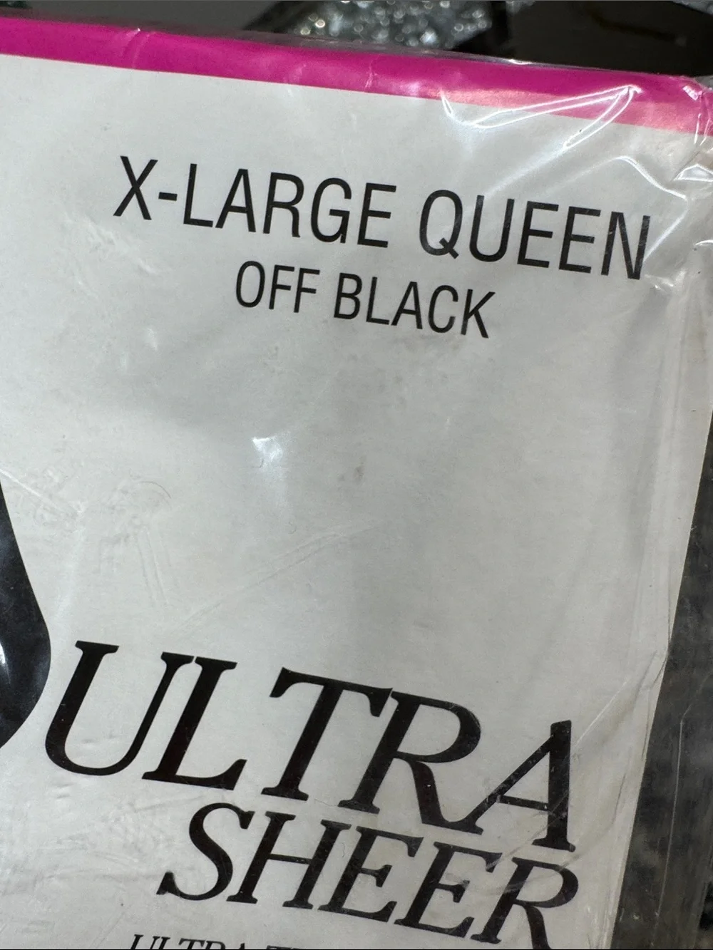 Ultra Sheer Hosiery - Off Black (X-Large Queen)